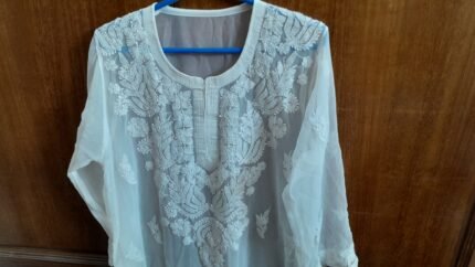 White sheer kameez, bust:42