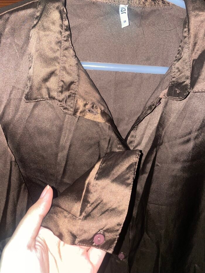 Brown Silk Shirt 🤎 - Image 3