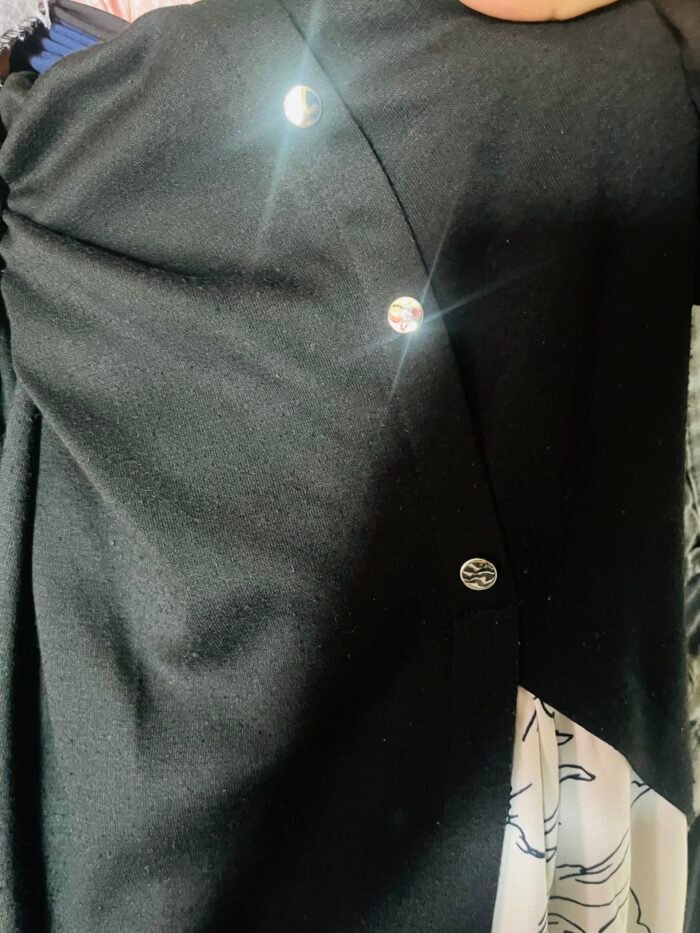 Plus sized Black puff sleeved maxi dress - Image 3
