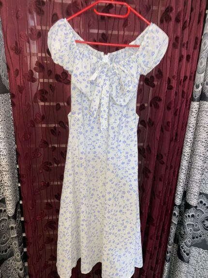 blue floral sundress