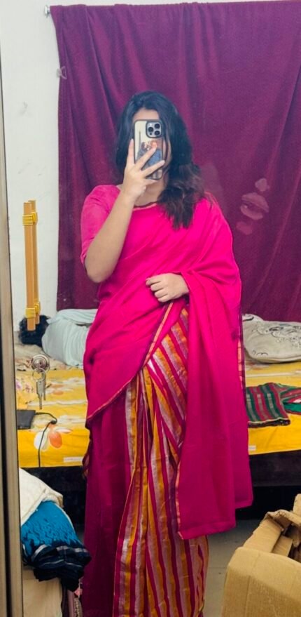 Magenta Pink Saree