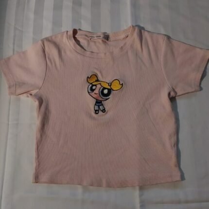 Cute Powerpuff Girls Cropped Tee