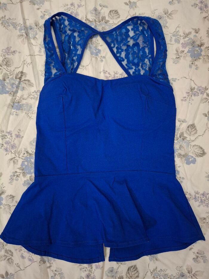 Backless blue top - Image 1