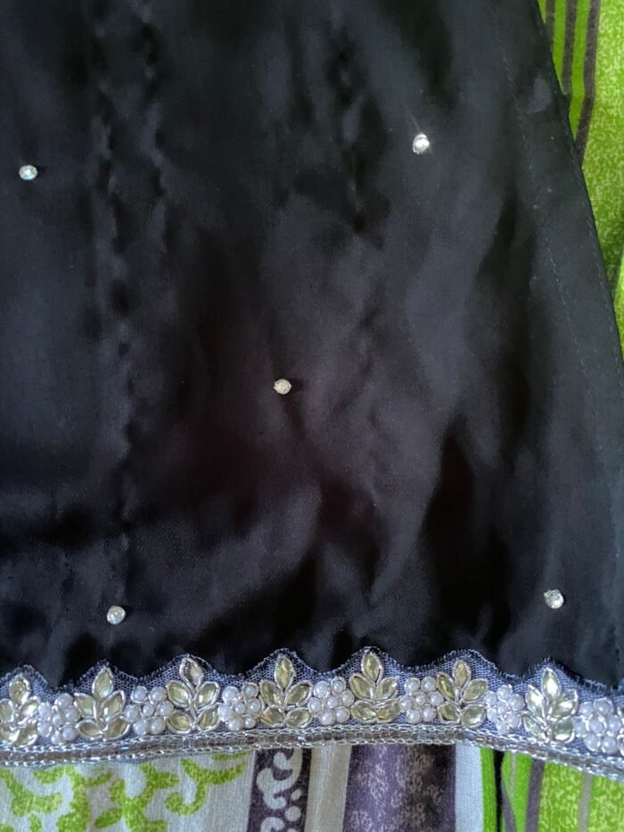 black georgette kameez one piece - Image 3