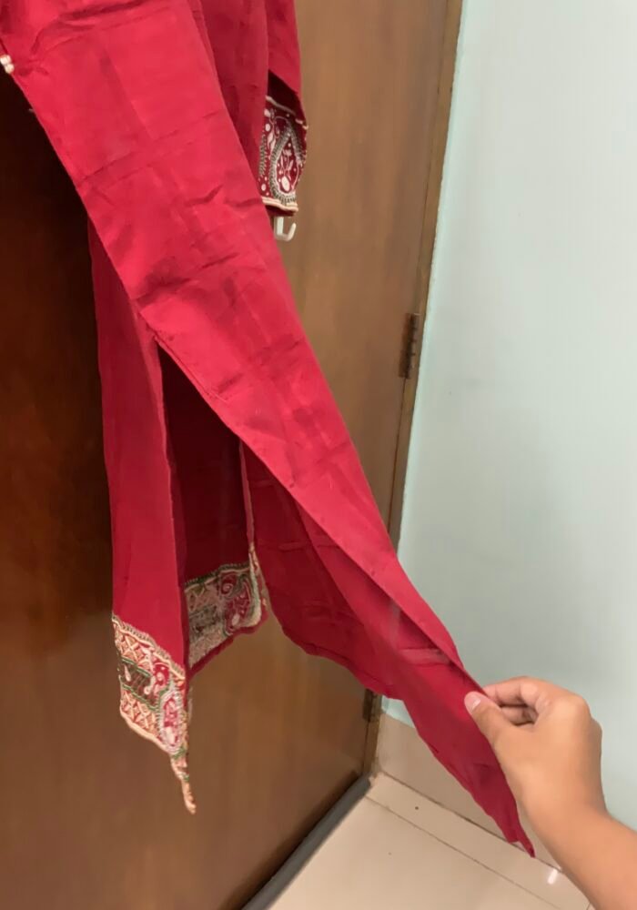 Custom made red kameez - Image 6