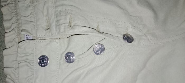 Light sage-green denim jeans - Image 3