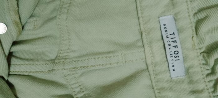 Light sage-green denim jeans - Image 6