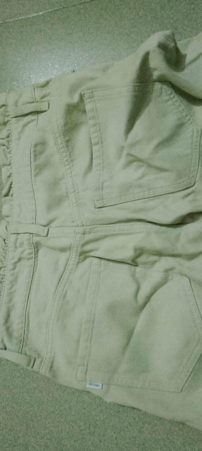Light sage-green denim jeans - Image 4