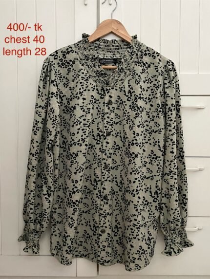 Cheetah print shirt