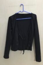 A black cardigan
