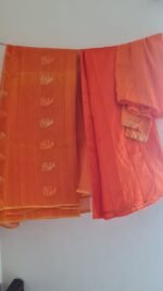 "(Jamdani saree set +bag)"combo - Image 2