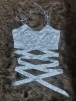 Light blue criss cross top - Image 3