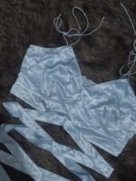 Light blue criss cross top - Image 4